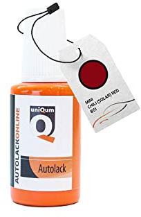 uniQum Autolack Lackstift fürs Auto MINI Chili (SOLAR) RED 851 Autolack Reparatur 30 ml