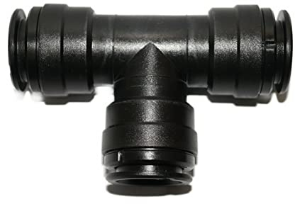 Steckverbinder für Druckluft-Schlauch T-Stück Rohrverbinder T-Verbinder (22mm)