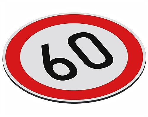 SCHILDER Systeme Cartello di divieto – 60 – 3 mm in alluminio – 20 cm di diametro – Impermeabile e resistente alle intemperie per interni ed esterni – 100% Made in Austria