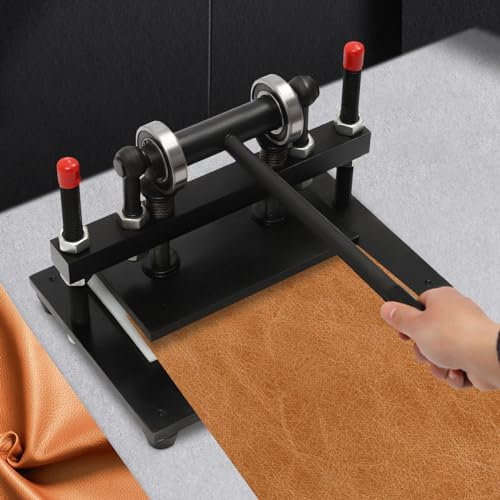 Manuelle Lederstanze Schneidemaschine 12mm Stahlplattenpresse Prägung Leder Stanzen Maschine, Klicker Presse, Schneiden Papier, Schaumstoff