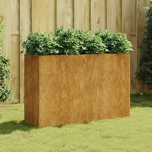 Hochbeet, Hochbeet Holz Hochbeet Mit Deckel Blumentopf Set Kräutertopf Geeignet für Draußen Cactus Conservatory Terrace 120x40x80 cm Cortenstahl