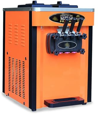 GLigeT Maquina de Helado Máquina Comercial de Helados, Placa de Color, Acero Inoxidable, Escritorio, pequeña máquina de Helados, Gran Capacidad de producción Heladera