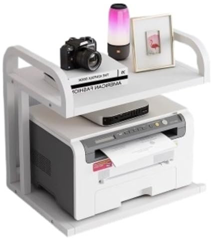 MaGiLL Druckergestell Druckertisch Druckerregal 2-lagiger Druckertisch Kleines Kopierer-Aufbewahrungsgestell Desktop-Organizer Für Das Home-Office Druckerständer Druckertisch (D)