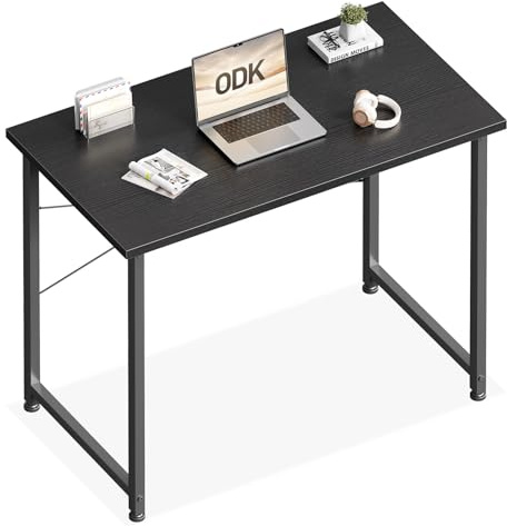 ODK Escritorio Pequeño, 80x40cm Escritorio Ordenador Mesa Escritorio y Estación Trabajo Mesa Estudio Mesa Oficina para Estudio, Oficina, Dormitorio, Negro