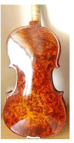 Violine Violine 4/4 Aus Massivem Holz Rotes Licht Natürliches Muster Geigenkasten Für Saiteninstrumente(3/4)