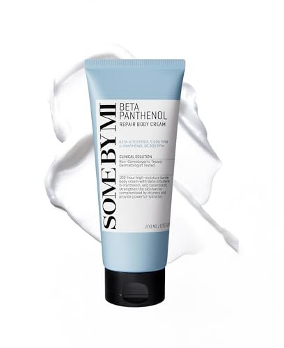 SOME BY MI Beta-Panthenol Repair Crème corporelle 200 ml - Apaisante et hydratante - Pour le corps - Pour peaux sensibles - Soulage les rougeurs, renforce la barrière cutanée - Crème coréenne