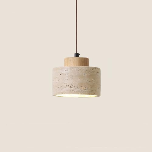 LLXDFUU Lámparas Colgantes Modernas Accesorios Lámpara Colgante de Piedra WABI Sabi Luz Ajustable Lámpara Colgante Lineal de Piedra Natural Lámpara Colgante de mármol Moderna Lámpara Colgante rústica