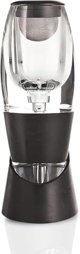 Aireador de vino y decantador, boquilla aireadora con filtro, aireador de vino premium con soporte para cualquier tipo de botella o vaso, el mejor regalo para amantes del vino y vino Sommeliersr