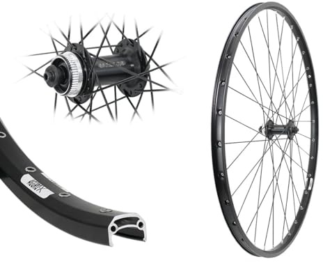 Aggro-X Vorderrad 28 Zoll MTB Hohlkammerfelge schwarz | Disk Centerlock, TX505 Laufrad, 21-622