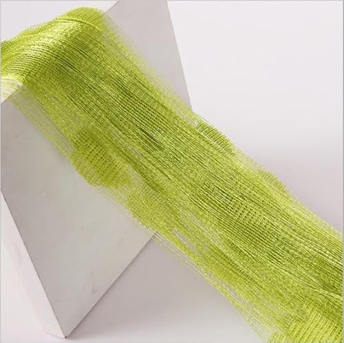 YKAFADE 2 Stück 100 x 200 cm Fadenvorhang Liebe Herz Muster Türvorhang Fenstervorhänge Dekorative Fadengardine Raumteiler Dekoration Fliegenschutz für Party,Hochzeit,Café,Restaurant -Grün