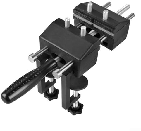 ZAMETTER Étau d'établi pour le travail du bois, petit étau à bec plat multi-angle