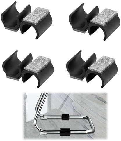 8 PCS Stuhlgleiter Freischwinger Möbelgleiter, Filzgleiter mit einem Durchmesser von 24-25 mm, Ideal zum Schutz von Fliesen, und Holzböden, Geräuschreduzierung und Stabilität