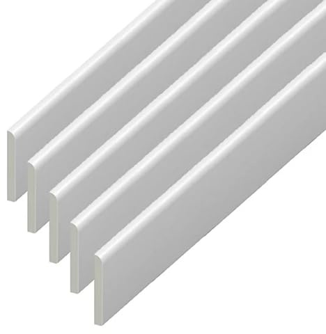 65mm x 2m White uPVC Window & Door Finishing Trim – 1 Pack