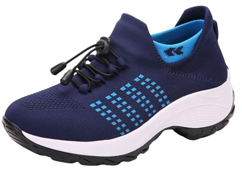 Zapatillas Ortopédicas para Mujer Zapatos sin Cordones Caminar Transpirables Ligeras Sneakers Cojín Aire Ligero Correr Fitness Flexibles Elegantes Ideales el Dia a