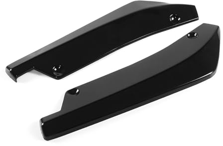 Faldones Laterales para BMW para X5 para X7 E46 E91 E90 E93 E81 E82 E87 E60 E65 Difusor De Ángulo para Parachoques Trasero 2 Unidades Falda Lateral Automotriz(Glossy Black)