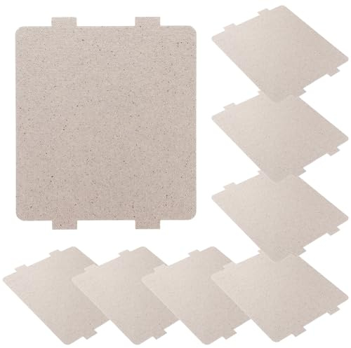 BIUDECO 8 pezzi Piastra di Mica per Forno Microonde Copertura Waveguide Resistente al Calore Foglio Isolante Tagliabile per Accessori di Ricambio Microonde