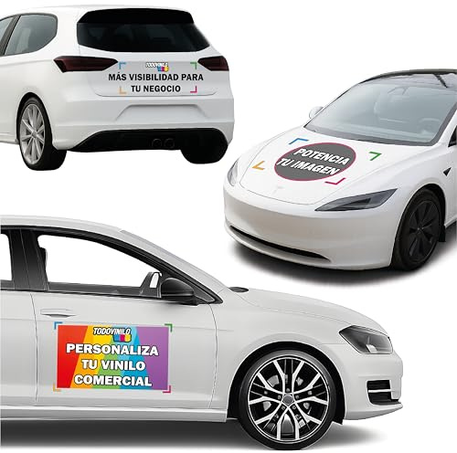 Vinilo Personalizado para Vehículos Comerciales, Rotulación Profesional para Coches de Empresa, Diseño a Medida, Adhesivo Promocional para Negocios