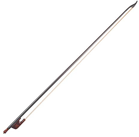 Akozon Akozon Archet de Violon de Style Baroque avec 4 Bâtons Ronds en Bois de Serpent Faits à la Main avec Crin de Cheval Blanc de qualité Supérieure et Répartition Optimale du Poids pour un Son