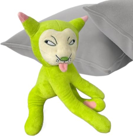 Peluche Chat Rembourrée Décoration D'Intérieur Douce Mignonne Amusante