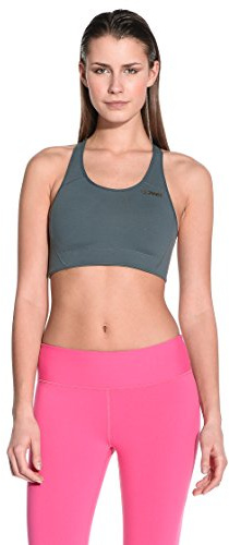 Zumba Fitness B-B - Sujetador Deportivo, Color Gris, Talla S