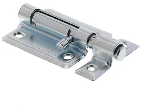 BURG-WÄCHTER Verrou targette, Verrou de porte galvanisé pour portes affleurantes, Verrou loquet, Résistant aux intempéries, Acier, GR 70 SB, 60x98 mm