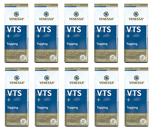 Venessa Topping VT S+ 99,8% Magermilchanteil, 10 x 750g, Milchpulver für Kaffee-Vollautomaten und Vending