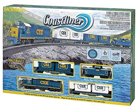 Bachmann Trains - Coastliner Ready To Run Electric Train Set - HO Scale