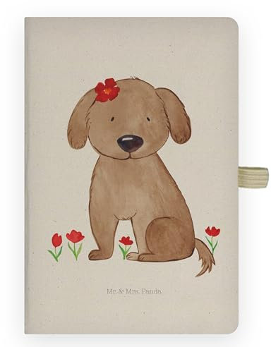 Mr. & Mrs. Panda DIN A4 Baumwoll Notizbuch Hund Hundedame - Geschenk, Hundemotiv, Kladde, Sprüche, Hundebesitzer, flauschig, Tierliebhaber, niedlich, Adressbuch, Hundeglück, Tagebuch, Hunderasse