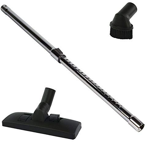 Maxorado Staubsaugerrohr 35mm + Bodendüse + Zusatz Möbelpinsel - passend für Industriesauger Kärcher Bosch Einhell Masko Makita Tacklife Syntrox metabo