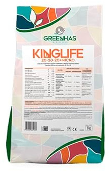 Kinglife 20-20-20, NPK 20-20-20 + microelementi (5 Kg), concime idrosolubile per piante e fiori