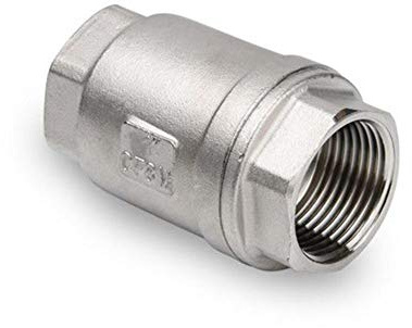 SUOFEILAIMU 1 Zoll BSP Innengewinde 201 Edelstahl Vertikal federbelastet Rückschlagventil DN25 Rückschlag (Specification : 1)