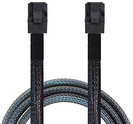 cablecc 50cm Internal Mini SAS HD SFF-8643 to Mini SAS High Density HD SFF-8643 Data Server Disk RAID Cable