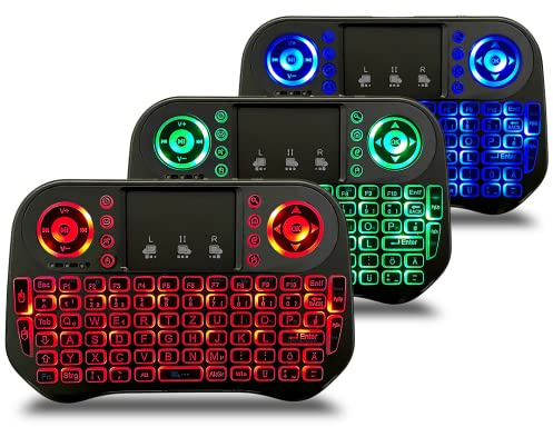 FANTEC WK-300 Mini Tastatur Wireless RGB