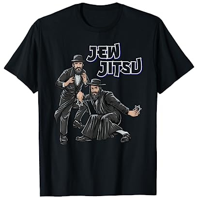 Vêtements juifs Hanukkah Tenue Rabbi Hora Danse Jew Jitsu T-Shirt