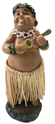 LOVIVER Hawaiianisches Mädchen posiert, hawaiianische Armaturenbrett-Puppe, Home Decor Collection, Figuren, hawaiianische Souvenir-Tänzerin, 16 cm, Hochzeit