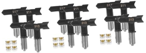 BESTonZON 12stücke Spraydüsen Für Airless Sprühgeräte Hochwertige Spritzdüsen Für Präzise Anwendung Geeignet Für Farbe Möbel Und Heimdekoration