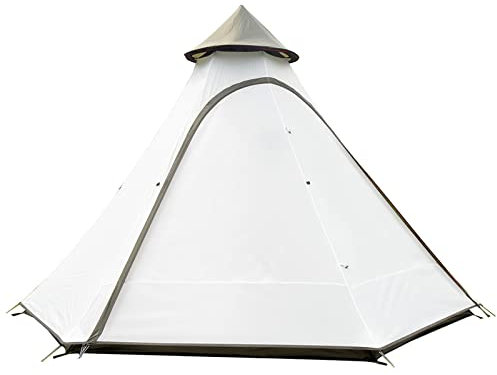 Miuxe Indisches Zelt Tipi Outdoor Wasserdichtes Doppelschicht Camping Turmzelt Familien Campingzelt Jurte Tipi Zelt Für Outdoor Wandern 3-4 Personen