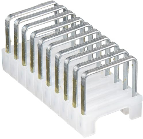 Klein Tools 450-004 Grapas resistentes, 31/64 x 13/64 pulgadas, grapas aisladas para Romex y otros cables, para grapadora Klein Tools n.º 450-100