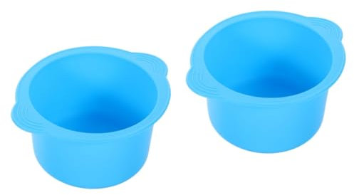 Healeved 2stücke Hair Removal Wax Warmer Bowl Aus Silikon Hochtemperaturbeständige Wachs-schüssel Für Sanfte Haarentfernung Für Schönheitssalons Und Heimgebrauch Blau
