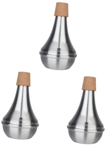 BESTonZON 3st Lautsprecher Dämpfer Trompeten Dämpfer Horn Übungsmundstück Für Trompete Trompetendämpfer Metall Stumm Zubehör Komponente Aluminiumlegierung