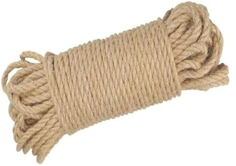 Große Seile, verschleißfeste Seile Jute-Seil, 5 mm, Katzen-Sisal-Seil, Jute-Schnur, starkes Seil, Schnur, Gartenseil for Heimwerker, Kunsthandwerk (Größe: 5 mm, 80 m) (Größe: 5 mm, 40 m) (Größe: 5 mm,