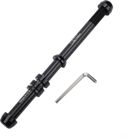 Adattatore per Asse Passante per Addestratore di Bicicletta in Lega di Alluminio 12MM P1.0/P1.5/P1.75 per Attacco Posteriore della Ruota della Bicicletta (P1.5)