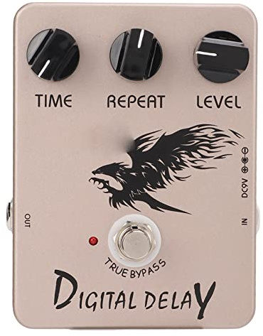 Digitales Delay-Effektpedal, Metall-Verzerrungseffektpedal, Soundprozessor-Zubehör für Gitarre und Bass, 25 Ms – 600 Ms