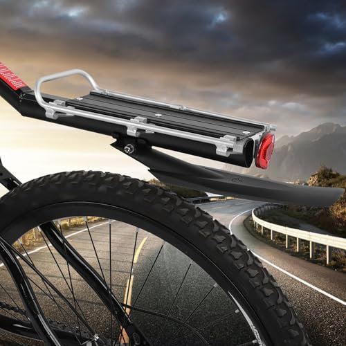 Alu-Fahrrad-Heckträger, Post-Mount-Schnellspanner-C-Gepäckträger, Kompatibel mit den Meisten Fahrrädern, Demontieren