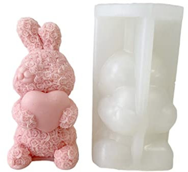 Silikonform für Kerzen, Gips, Kerzen, Rose, Epoxidharz, Gießform für Seife, Heimdekoration