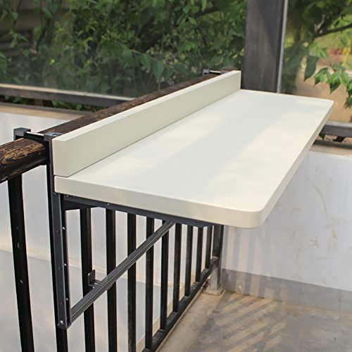 Balkon-Klapptisch-Set, Balkon-Stehtisch für Geländer, anhebbarer klappbarer Esstisch, wandmontierte Geländer-Bar-Beistelltische, klappbarer Wandschreibtisch für den Außenbereich, hängender v