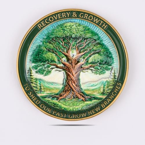 Tree of Life Commemorative Coin Christian Inspirational Metal Medallion- Suitable for Gift or Collection