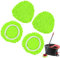Testine di Ricambio del Mocio per Vileda Turbo EasyWring in microfibra per mocio triangolare Spin Mop 360 gradi per tutti i pavimenti, lavabile in lavatrice, uso a umido e a secco (Verde 4 Pezzo)