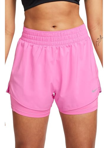Nike - One Dri-Fit 2-in-1-shorts mit Hohem Taillenbund für Damen (Ca. 7,5 Cm), Pantalones Cortos 2 en 1 Mujer