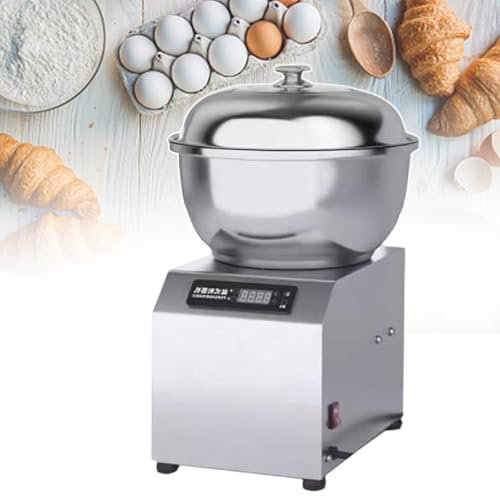 Impastatrice, Macchina per impastare Commerciale, 5/8 kg, Doppia Rotazione, in Acciaio Inox, per Pizza e Pane, 8 kg, 110 V